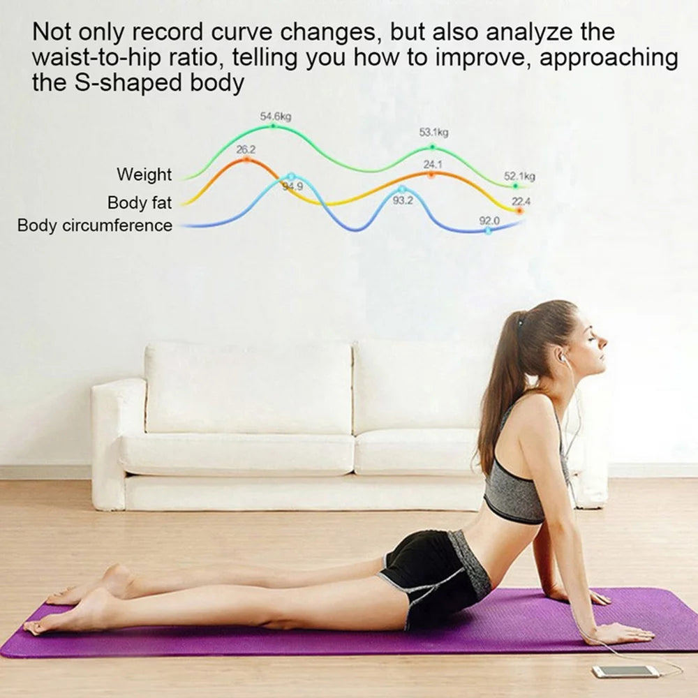 Meidong - Smart Body Fat Scale with BMI and Body Composition Analysis - Health Monitoring with Smartphone App