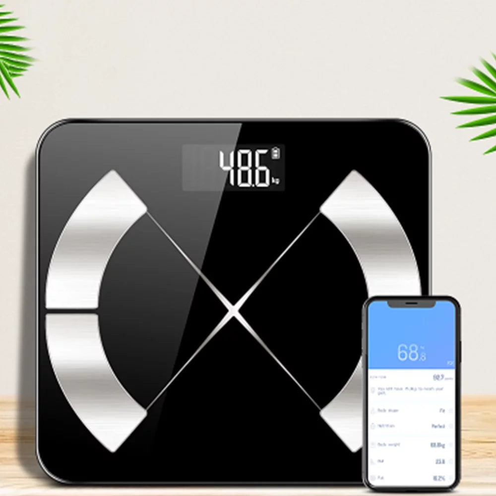 Meidong - Smart Body Fat Scale with BMI and Body Composition Analysis - Health Monitoring with Smartphone App